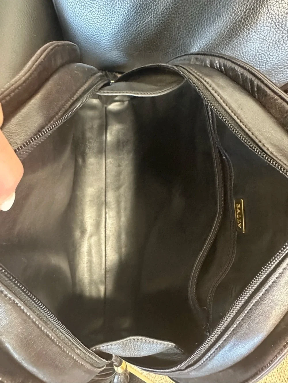 Bally Quilted Leather Dome Satchel Dark Chocolate Brown Double Tassel Vintage - Picture 8 of 15